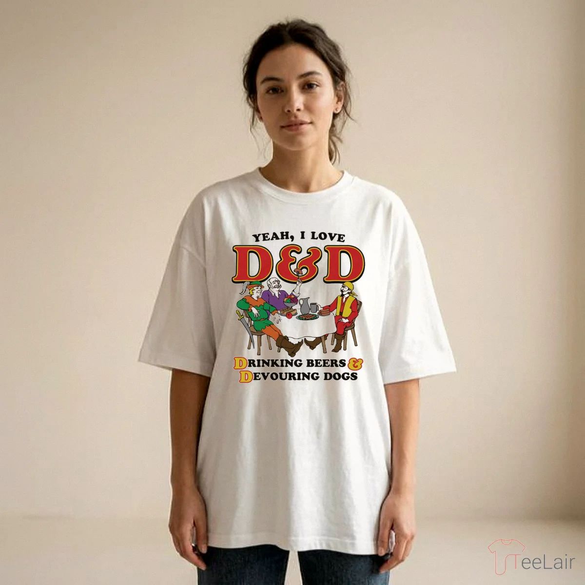 Yeah, I Love D&D, Drinking Beers & Devouring Dogs Shirt