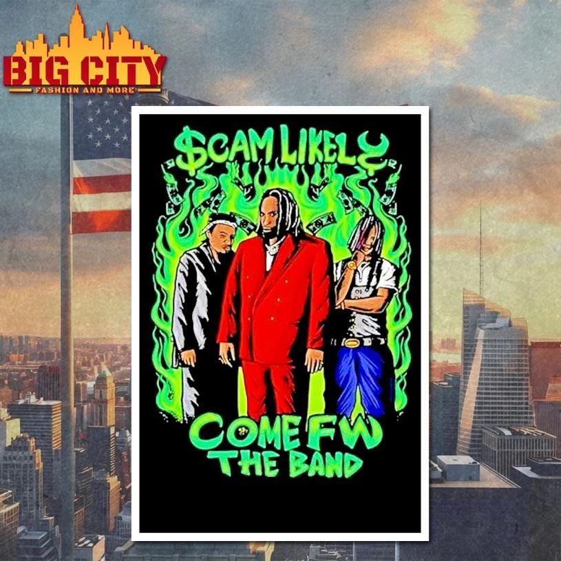 Cam Likely Come Fw The Band Green Graphic Shirt