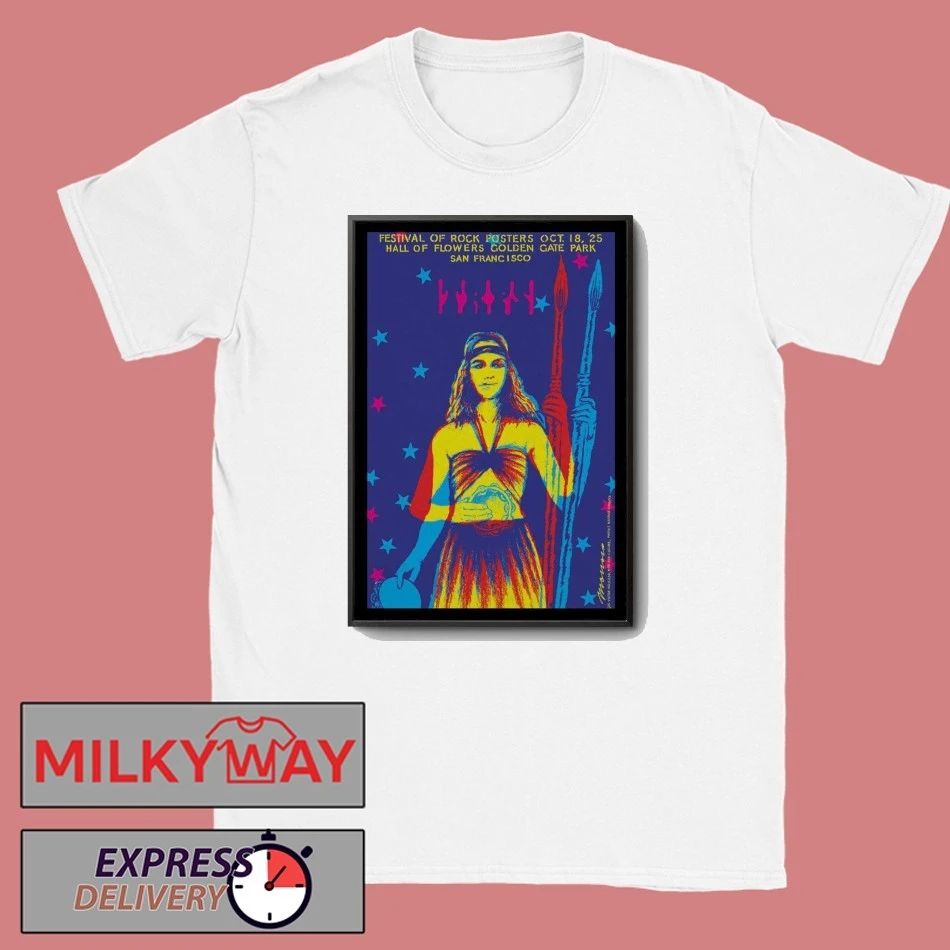 2025 The Rock Poster Society Presents Festival Of Rock Posters San Francisco, CA Event shirt