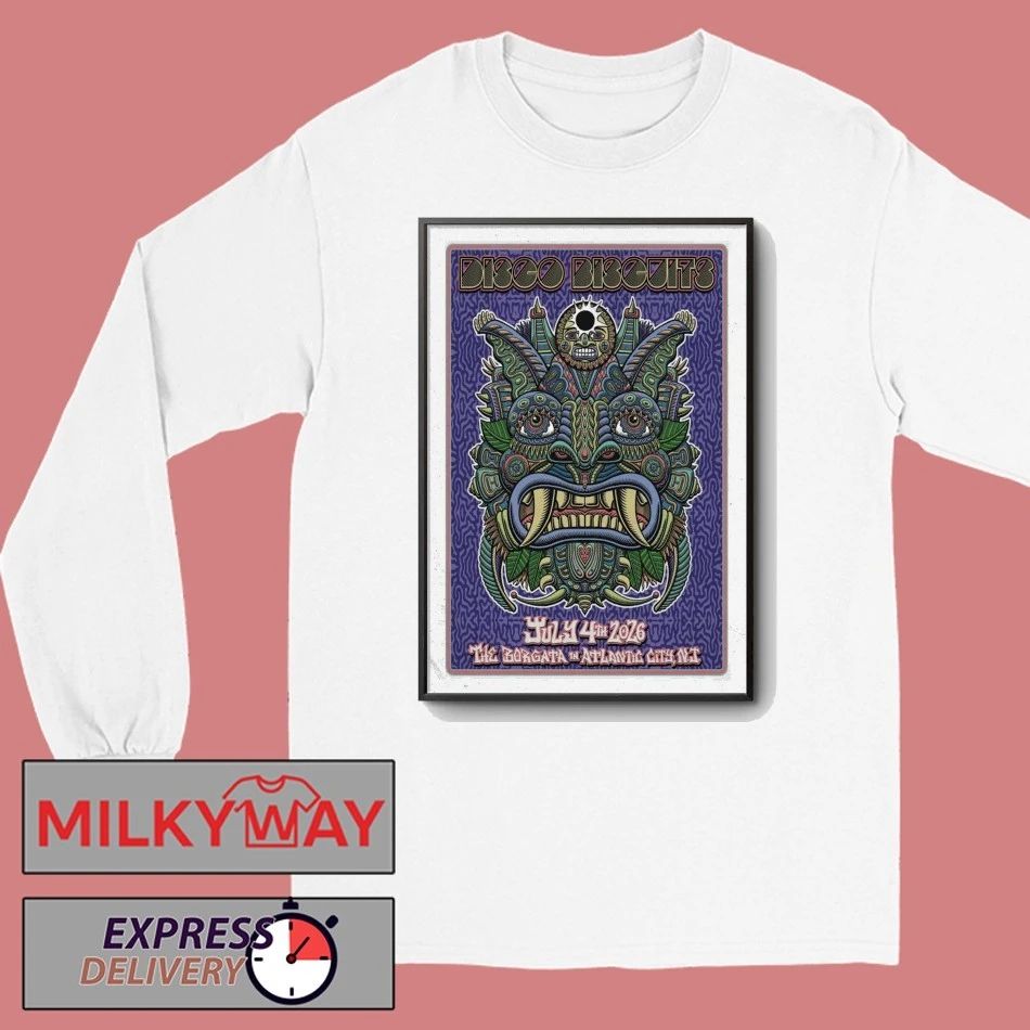 The Disco Biscuits Atlantic City, NJ July 4 2026 Borgata Event Center Tour Poster shirt