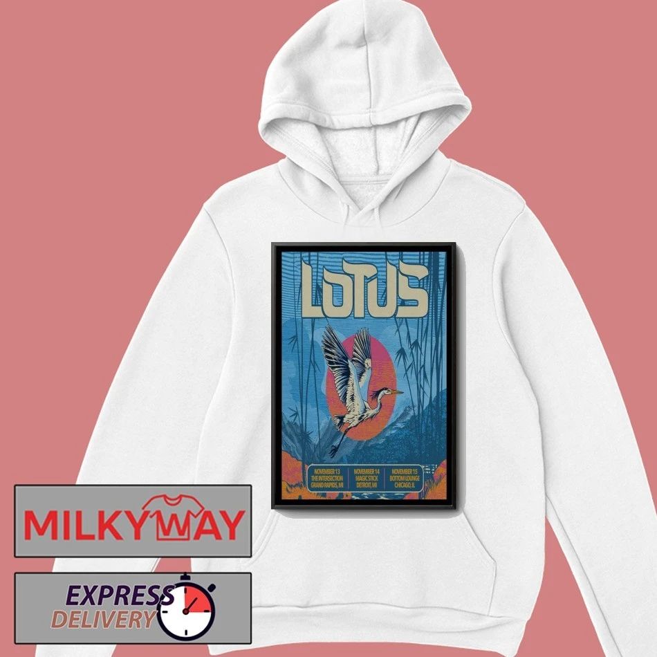 Lotus Michigan & Chicago Tour 2025 Poster shirt