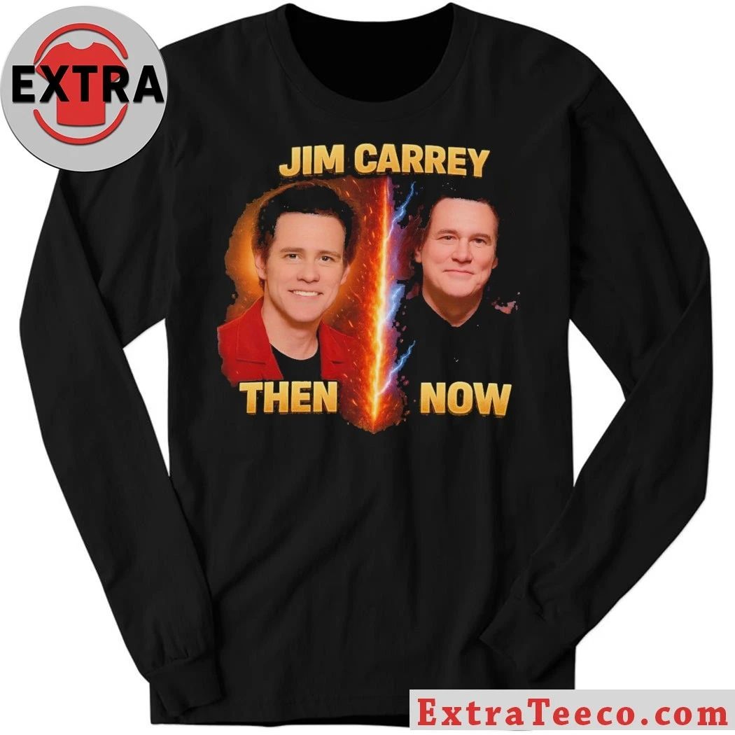 Original Jim Carrey Clone Theory T-Shirt – Then vs Now Conspiracy Graphic Tee