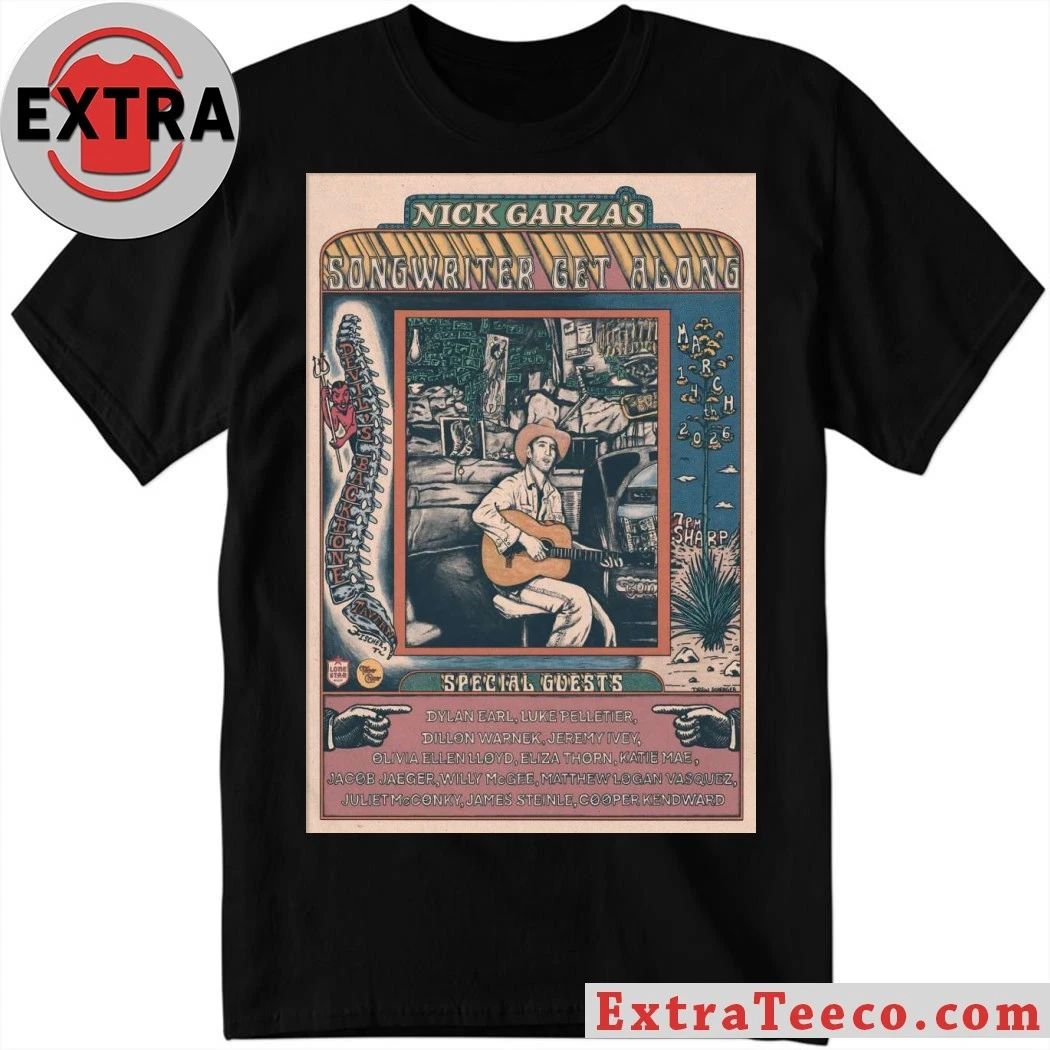 Original Nick Garza’s Get Along Fischer TX March 14 2026 Poster Shirt