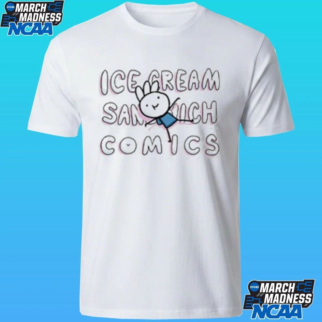 Ice Cream Sandwich Comic Cute Logo Shirt