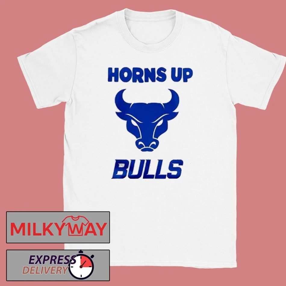 Buffalo Bulls Horns Up White Uniform shirt