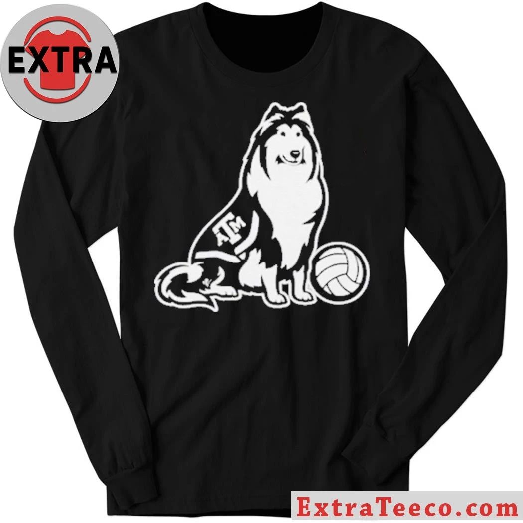 Original Logan Lednicky Texas A&M Aggie Reveille Collie Logo T-Shirt