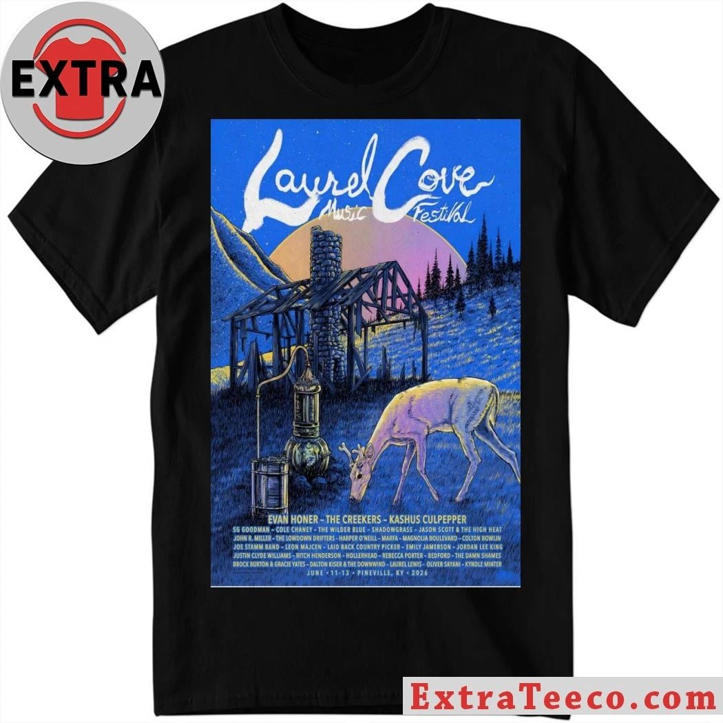 Laurel Cove Music Festival June 11-13 2026 Pineville KY Poster Shirt