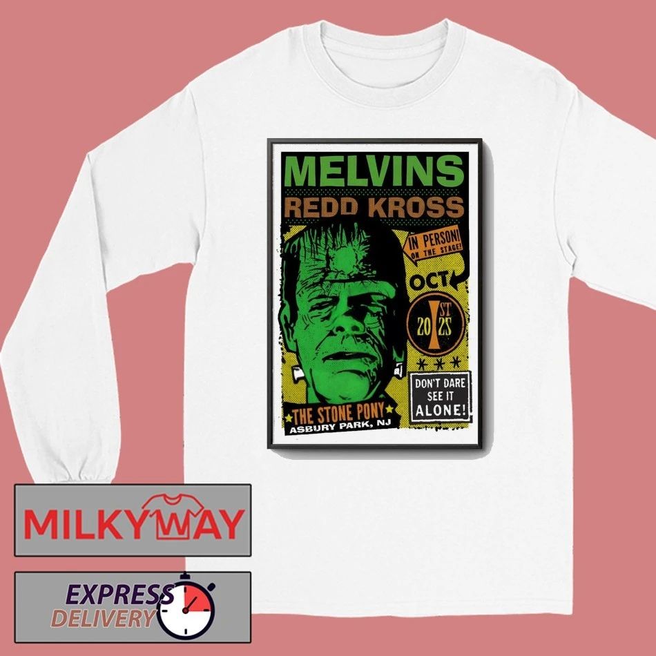 Melvins And Redd Kross Oct 1 2025 The Stone Pony in Asbury Park NJ Poster shirt