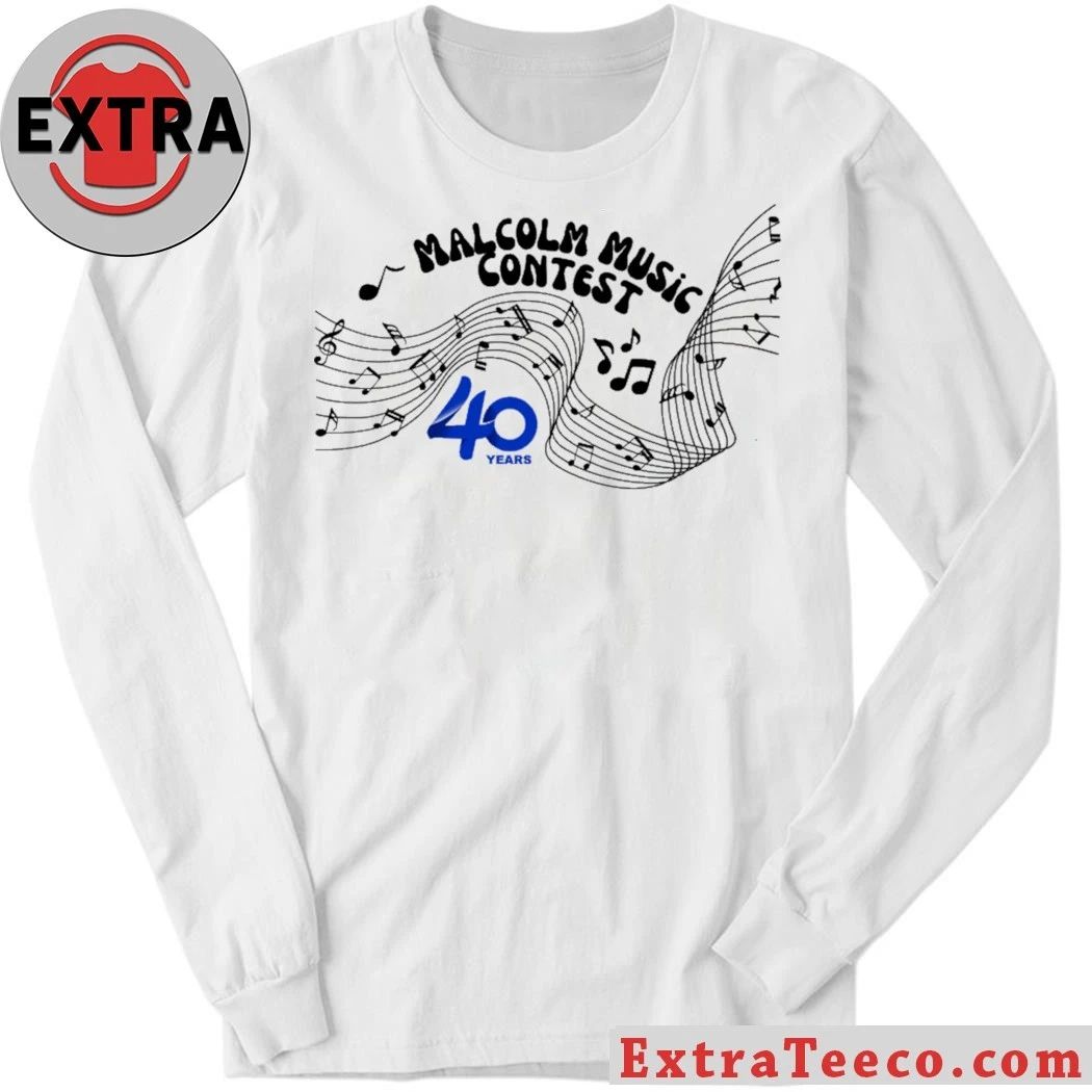 2026 Malcolm Music Contest 40 Years Logo T-shirt