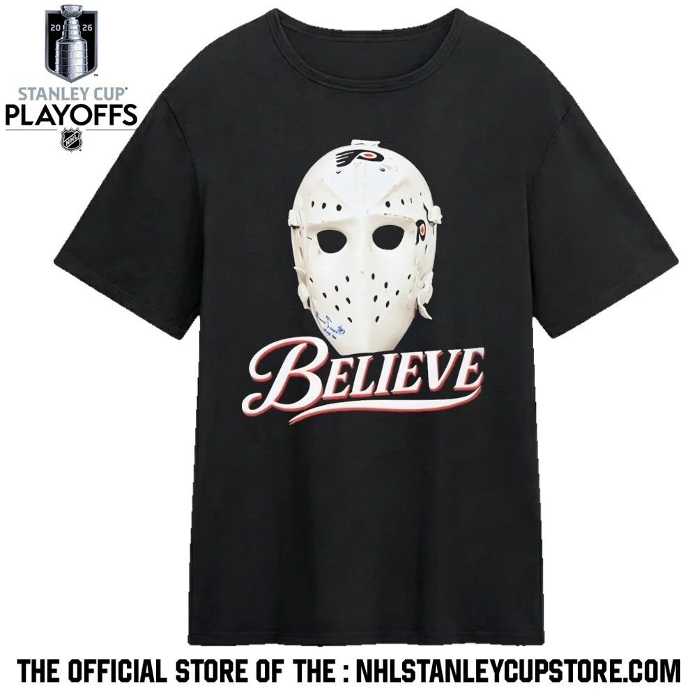 Flyers Bernie Parent Mask Believe 3.8% Shirt