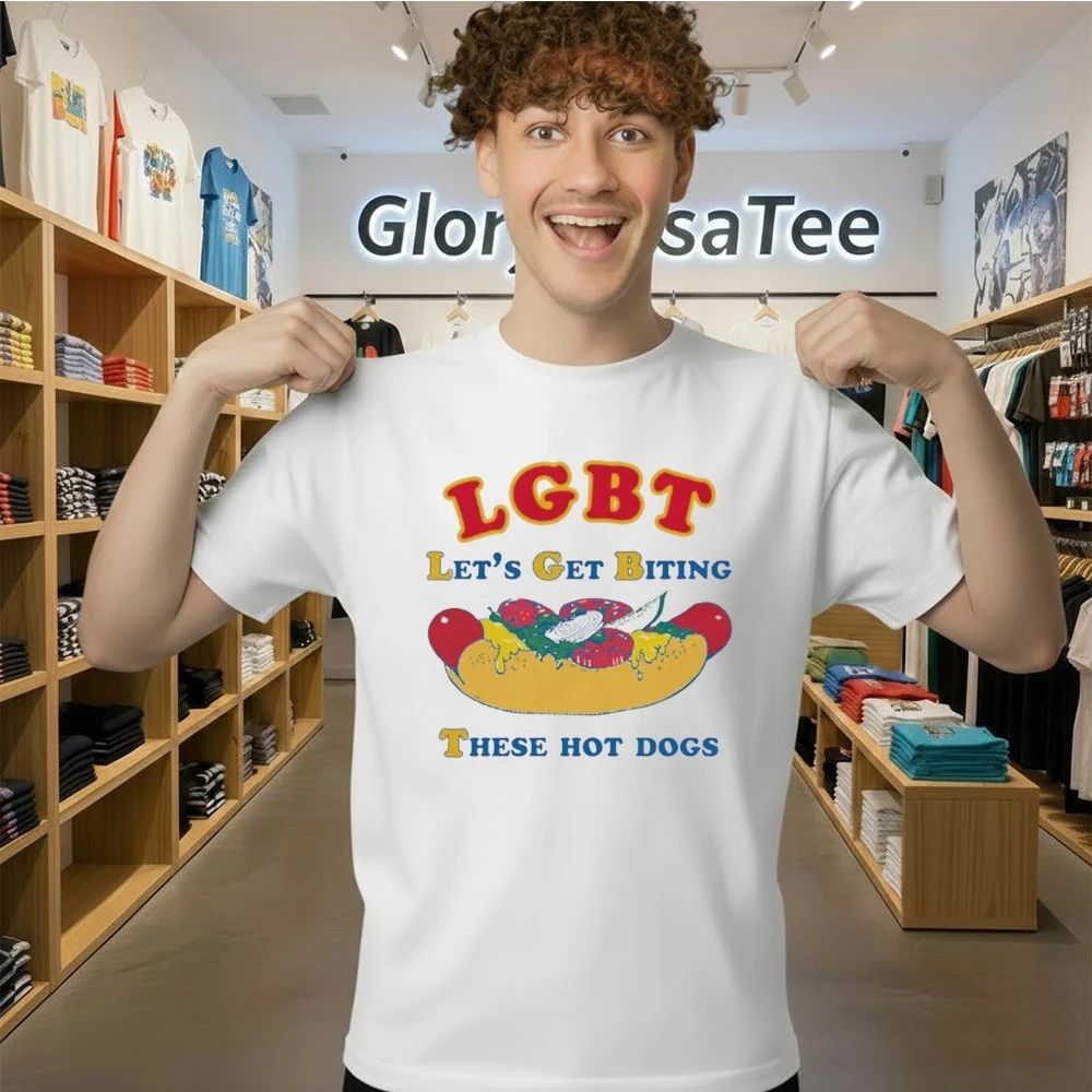LGBT Let’s Get Biting These Hot Dogs Shirt