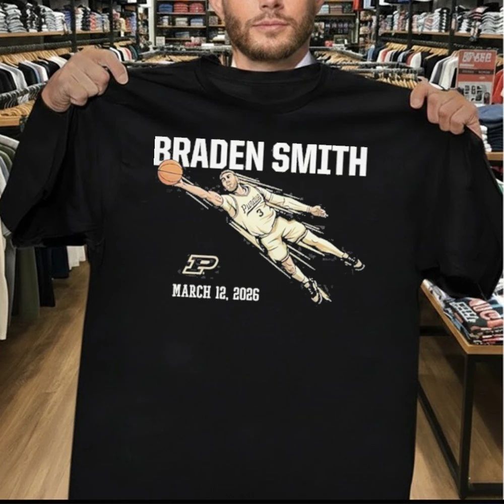 Purdue Men’s Basketball Braden Smith Diving Assist Shirt
