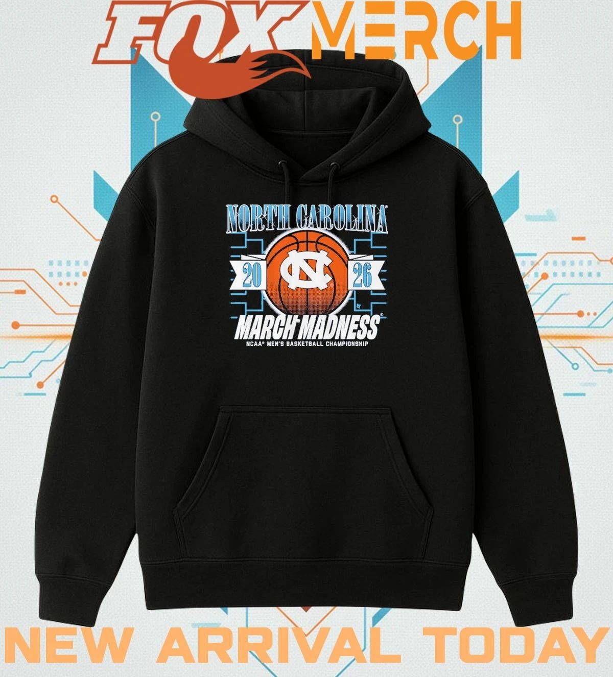 UNC Tar Heels Men’s Basketball 2026 March Madness t-shirt