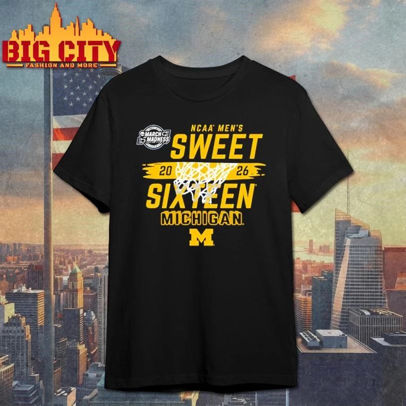 Michigan Wolverines 2026 NCAA Men’s Sweet College Basketball Shirt