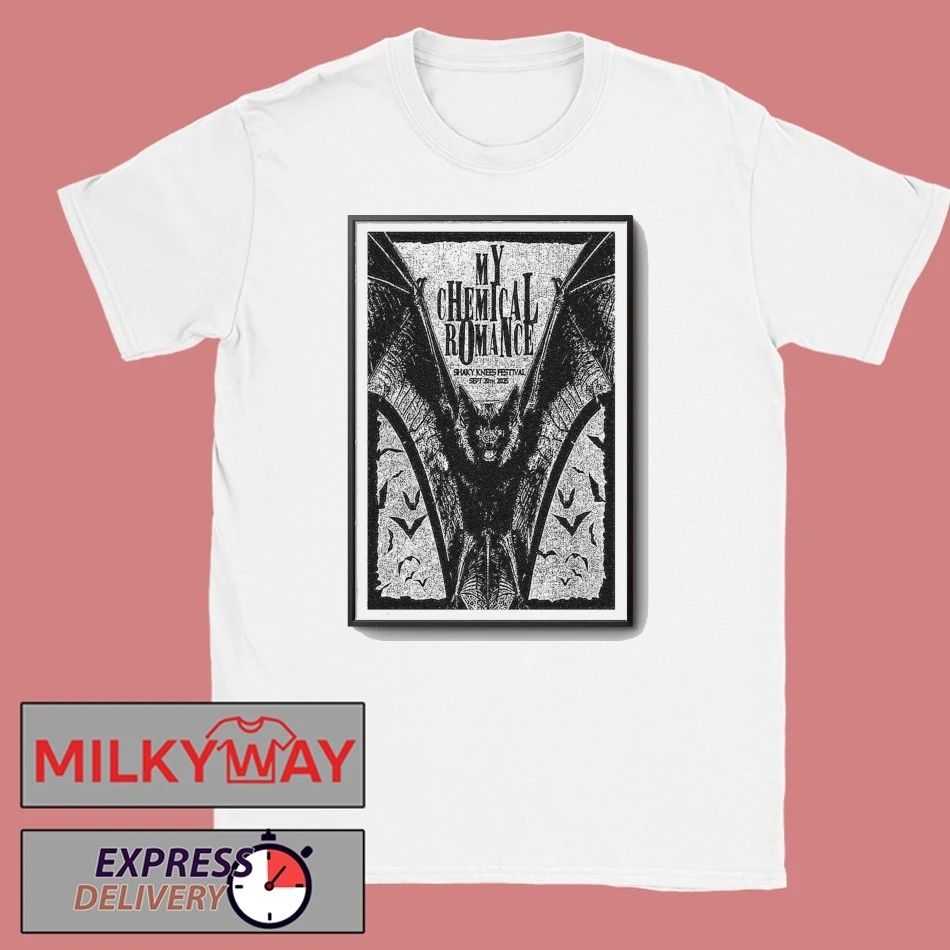 Poster My Chemical Romance at Shaky Knees Festival Sept 20, 2025 shirt