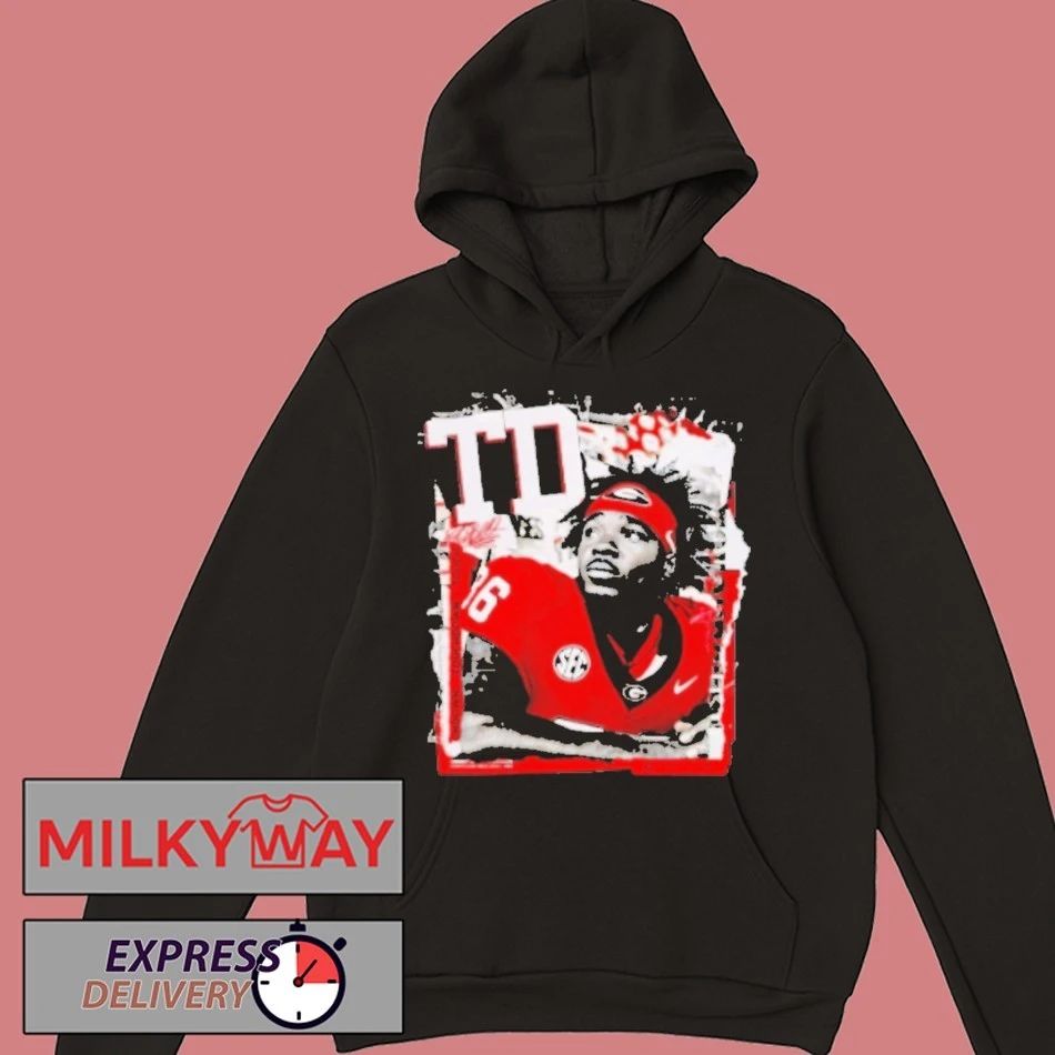 Dillon Bell Td Georgia Bulldogs How Bout Em Graphic Shirt