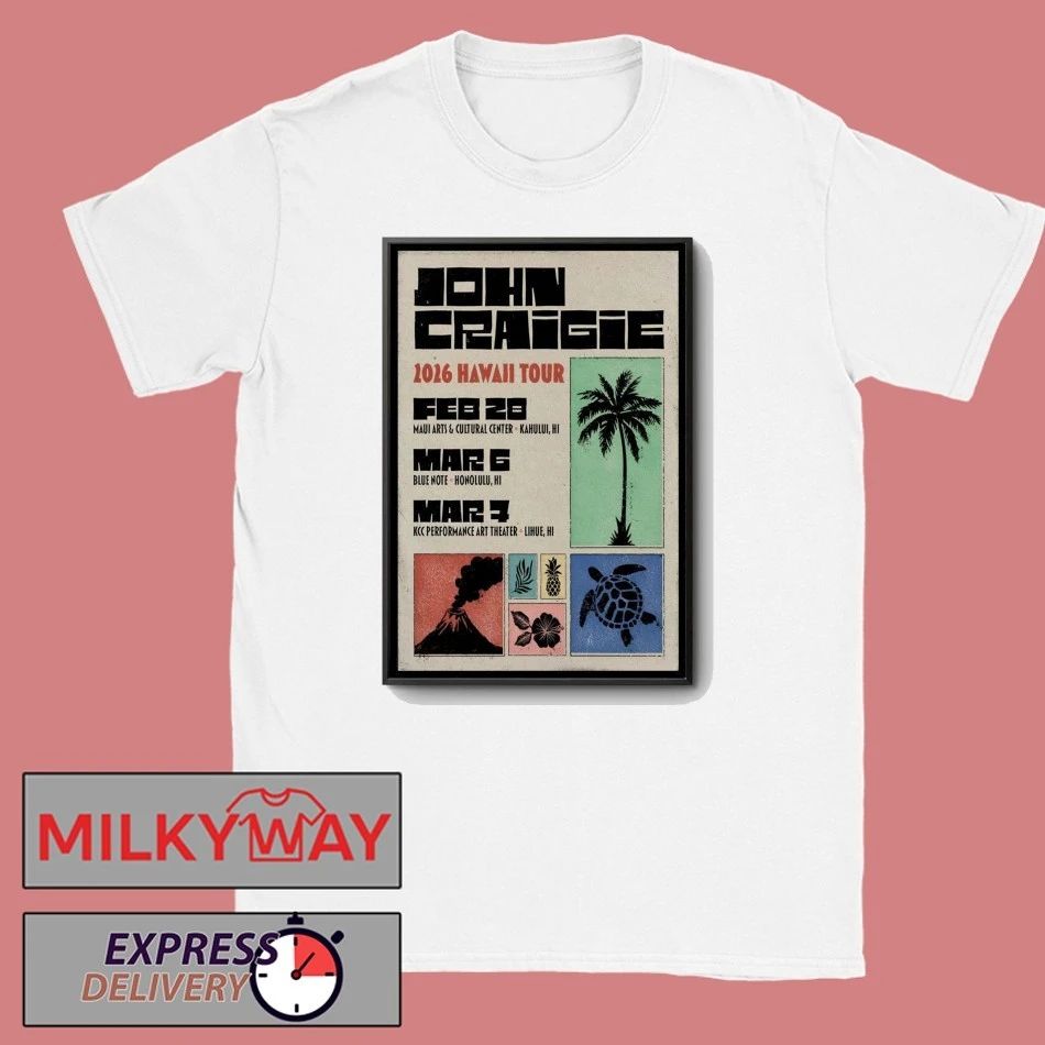 John Craigie Hawaii 2026 Shows Poster shirt