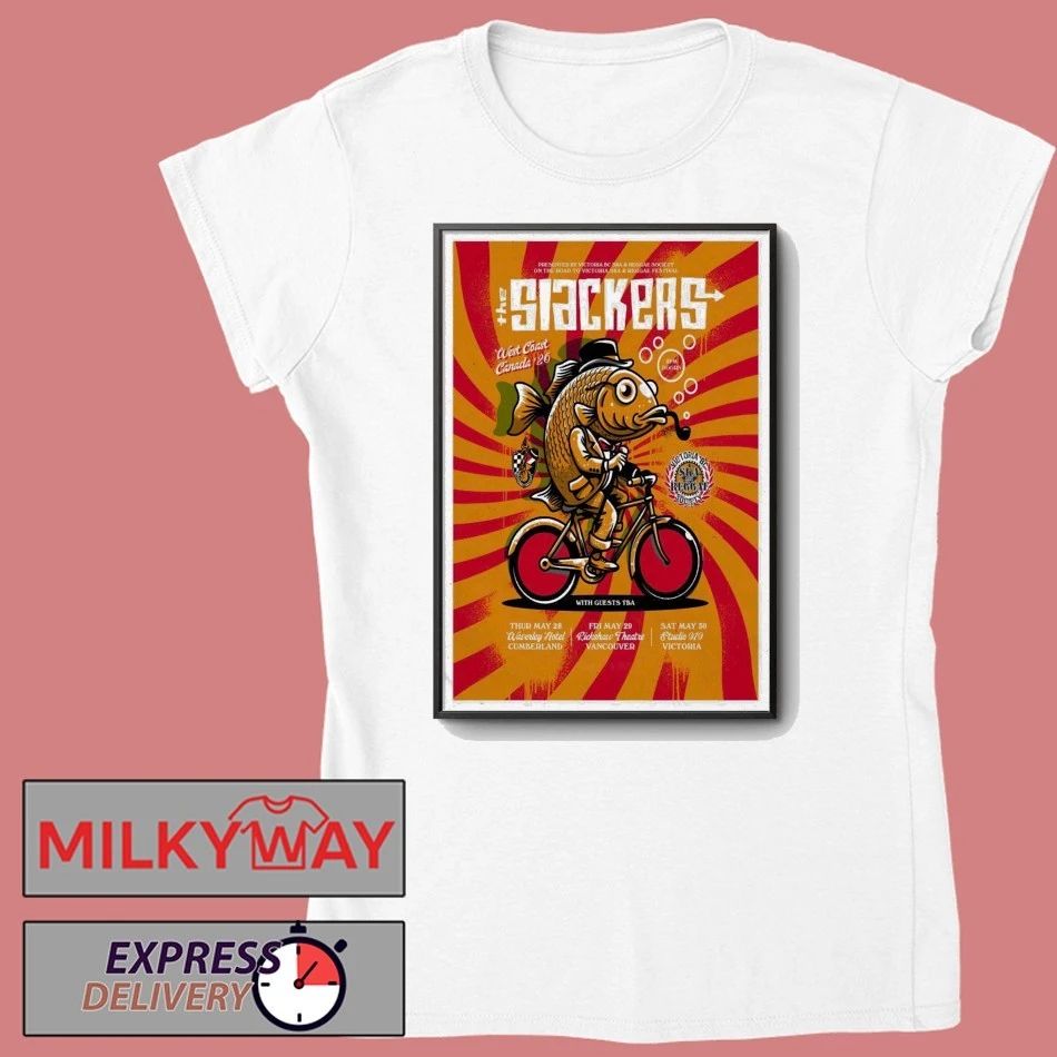 The Slackers West Coast Canada 2026 Tour Poster shirt