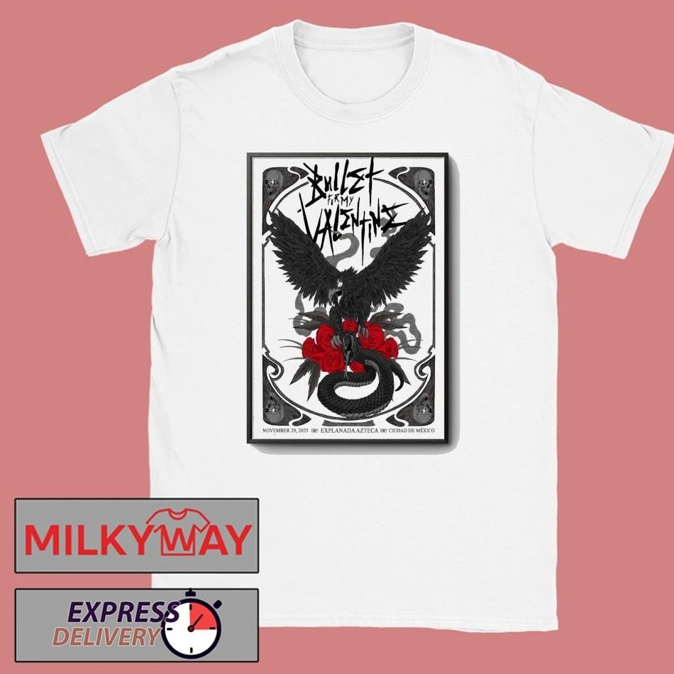 Bullet For My Valentine Event Mexico On Nov 29 2025 Poster shirt