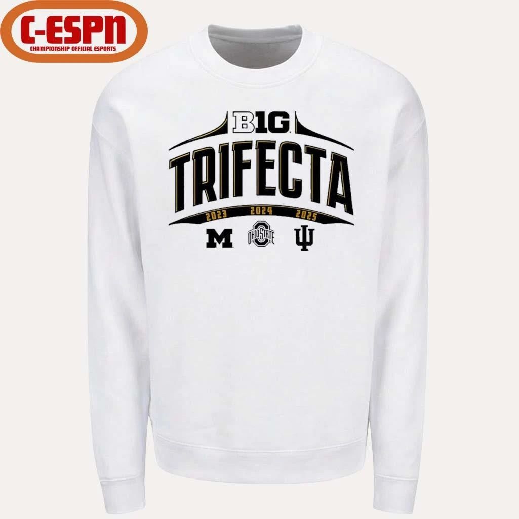 Ohio State, Michigan And Indiana Big Ten Trifecta Shirt