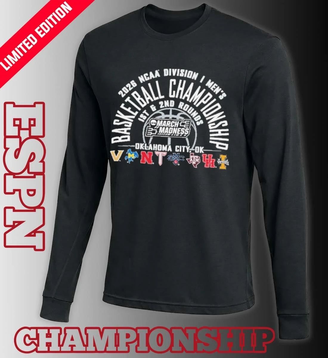 NCAA Men’s Basketball 2026 March Madness Oklahoma City, OK T-Shirt