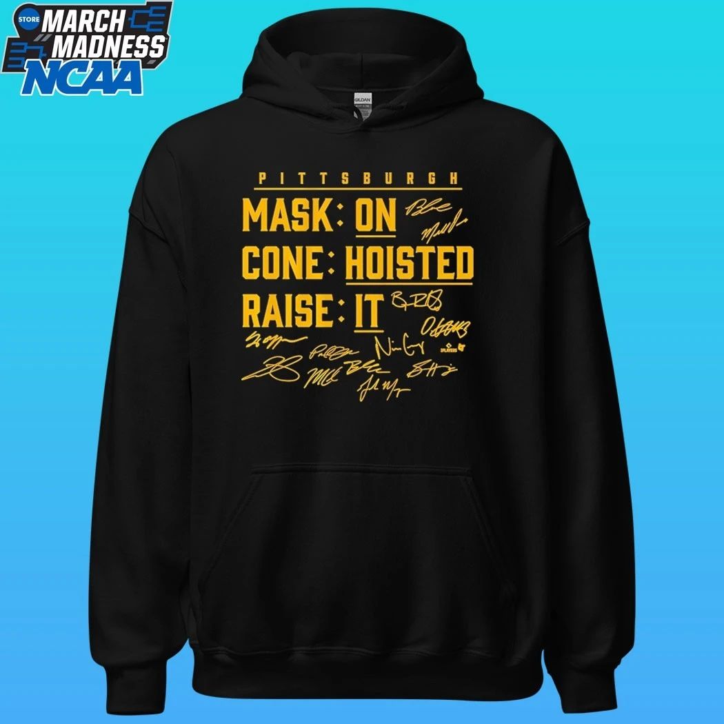 Pittsburgh Baseball Mask On Cone Hoisted Raise It Shirt