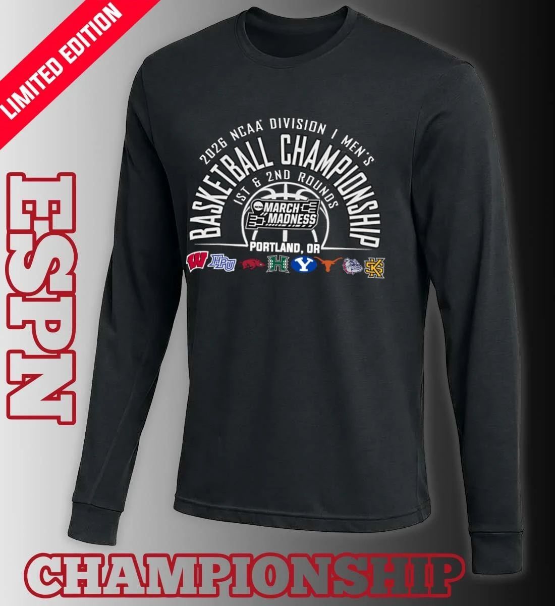 NCAA Men’s Basketball 2026 March Madness Portland, OR T-Shirt