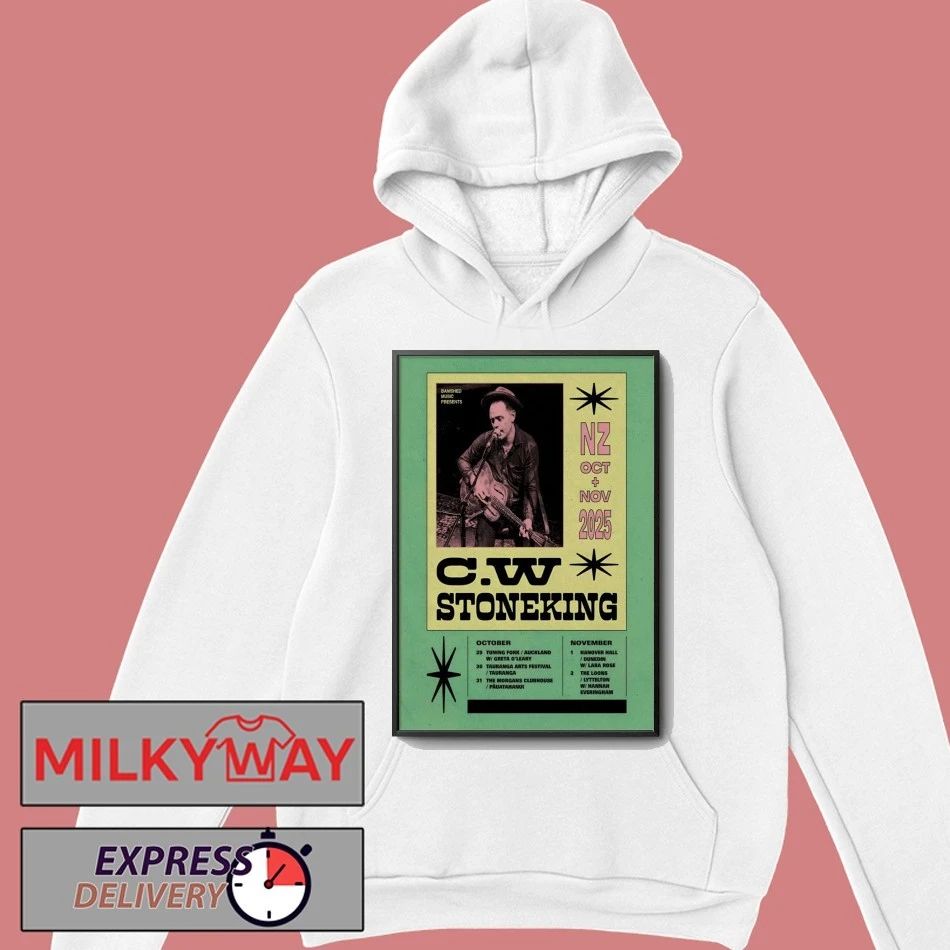 C.W. Stoneking New Zealand October And November 2025 Tour Poster shirt