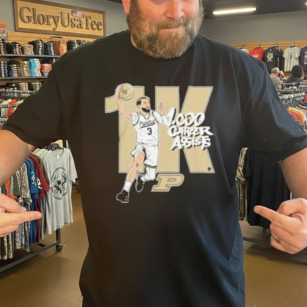 Purdue Boilermakers Basketball Braden Smith 1,000 Assists T-Shirt