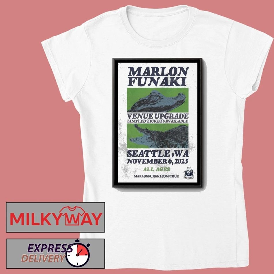 Marlon Funaki Nov 06 2025 Madame Lou’s in Seattle Tour Poster shirt