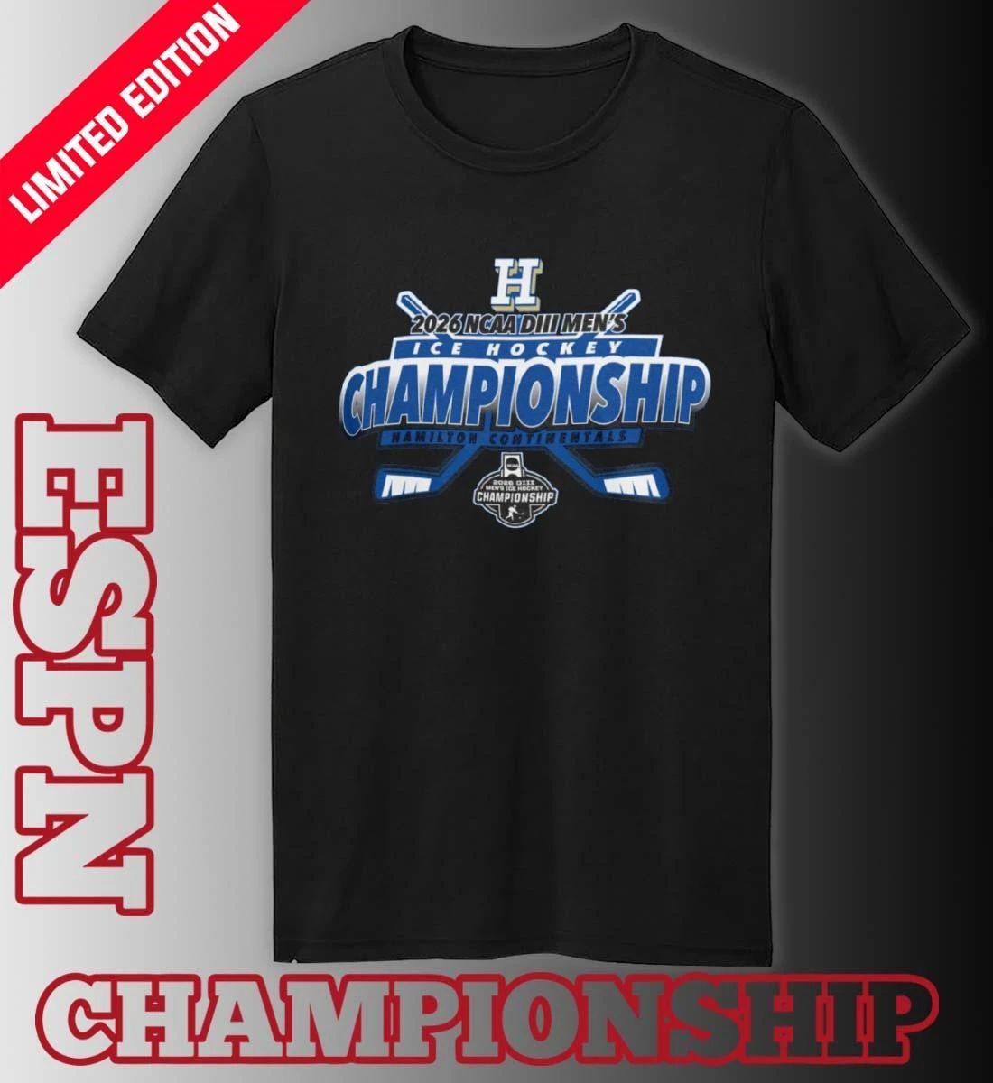 Hamilton Continentals 2026 NCAA DIII Men’s Ice Hockey Championship Shirt