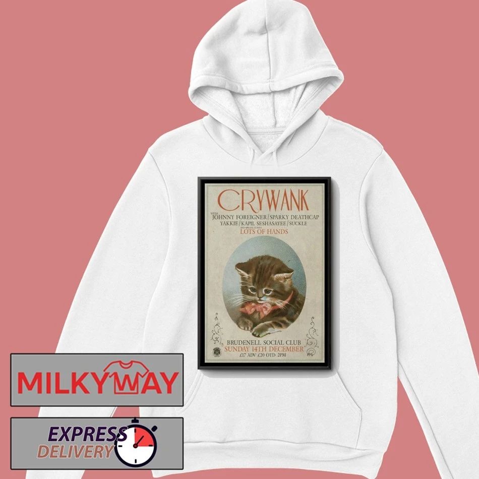 Crywank 12.14.2025 Leeds UK Poster shirt