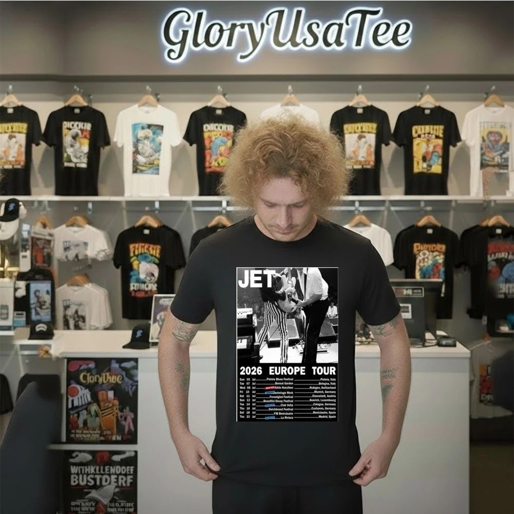 Jet Band 2026 Europe Tour Poster Shirt