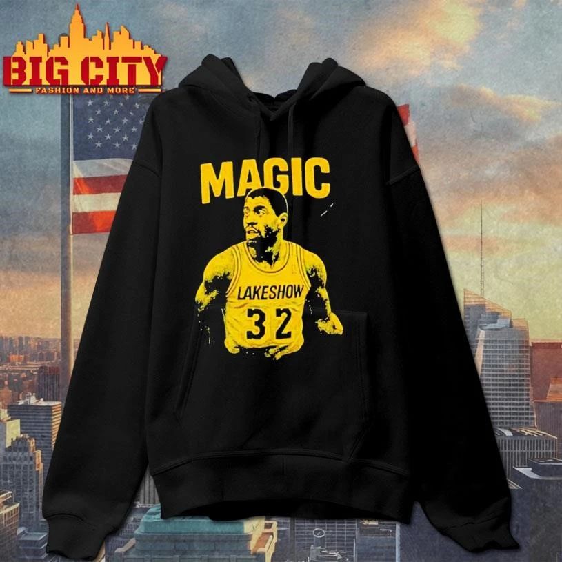 Magic Johnson Los Angeles Lakers Showtime Era T-Shirt