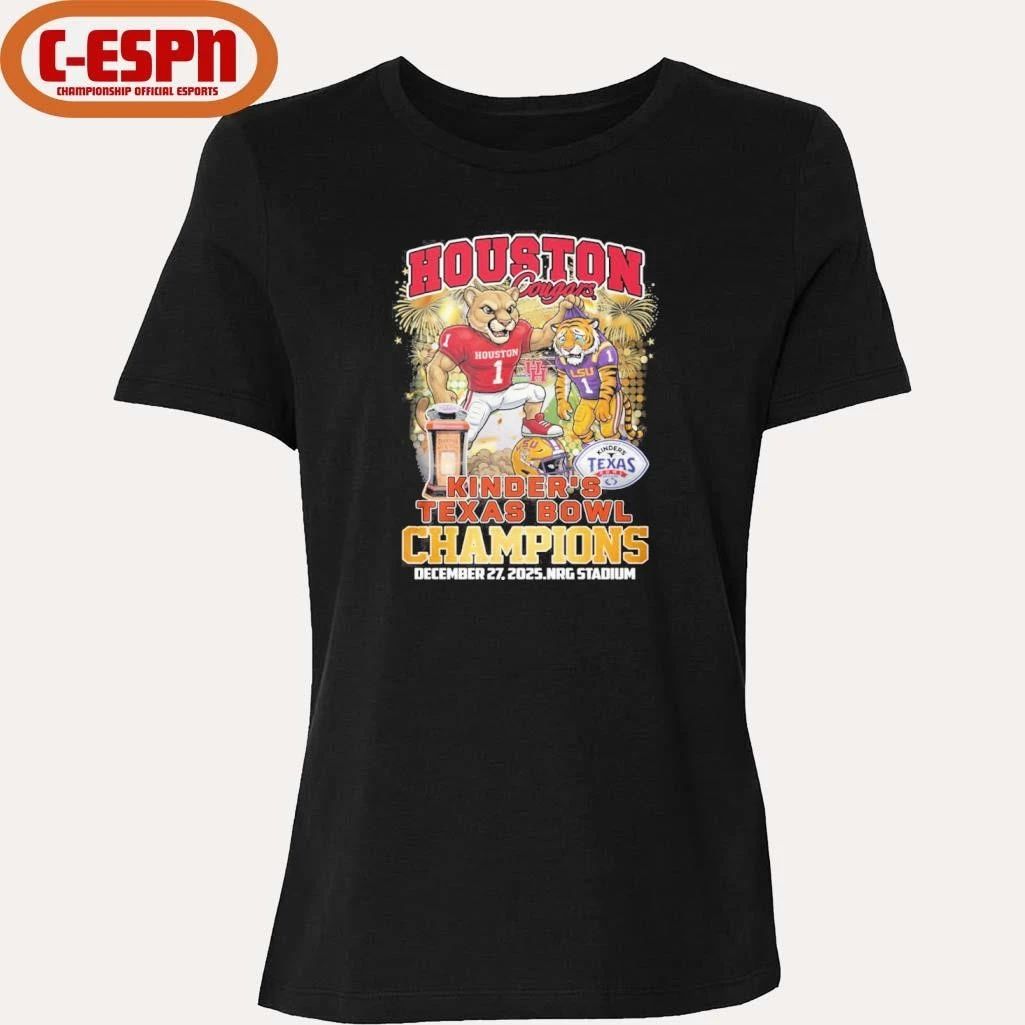 Houston Cougars mascot Kinder’s Texas Bowl Champions Shirt