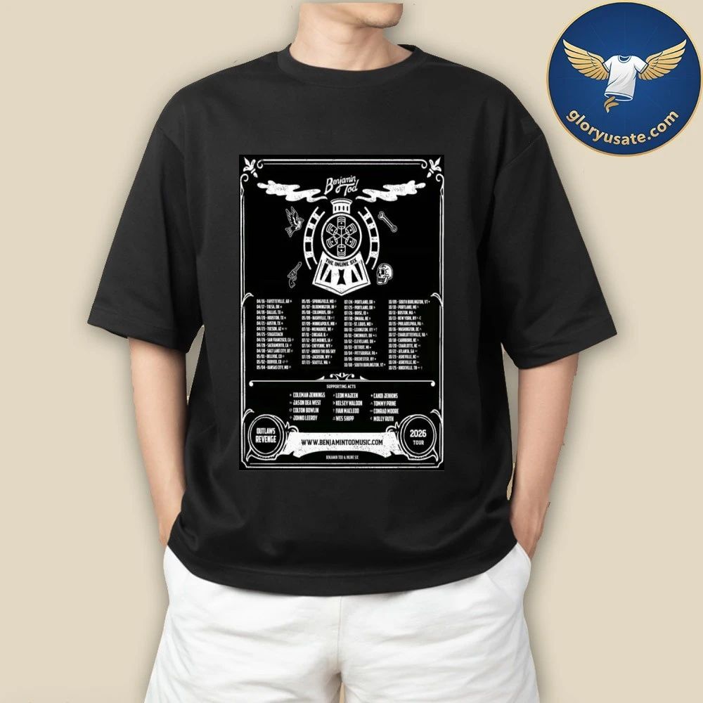 Benjamin Tod & The Inline Six Outlaw’s Revenge Tour 2026 Poster Shirt