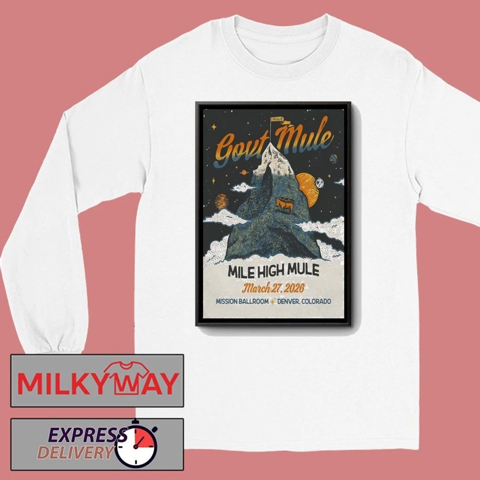 Gov’t Mule Event Denver CO On Mar 27 2026 Poster shirt