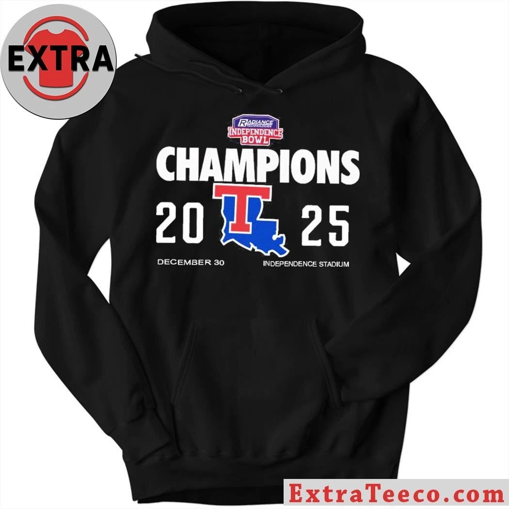 Radiance Technologies Independence Bowl, where the Louisiana Tech Bulldogs won in 2025 Logo Shirt