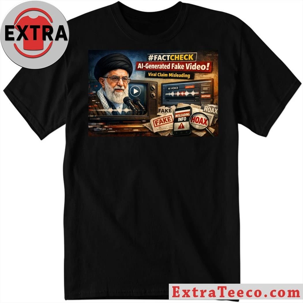 Ali Khamenei Fact Check Ai Generated Fake Video Viral Claim Misleading Shirt