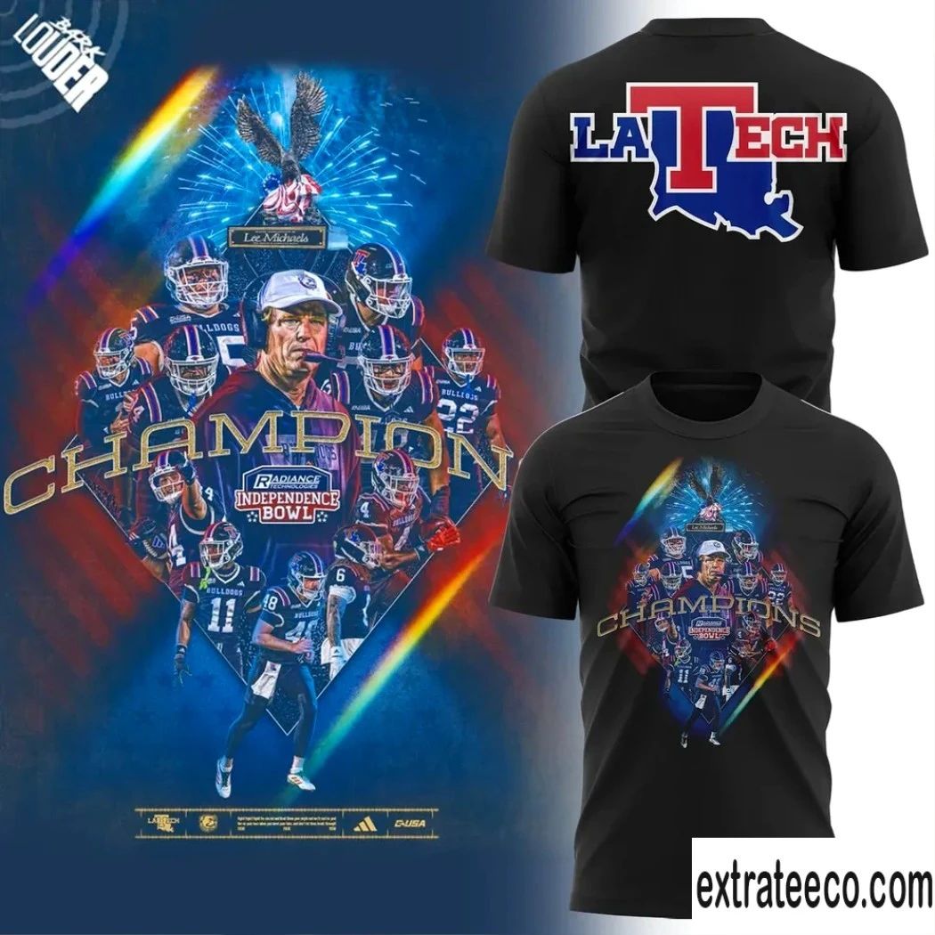 Louisiana Tech Bulldogs Independence Bowl Champions Logo Shirt