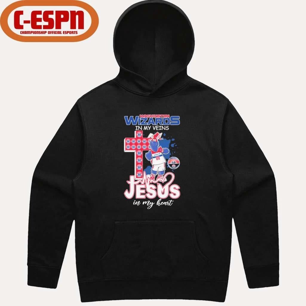 Washington Wizards Mascot In My Veins Jesus In My Heart Shirt