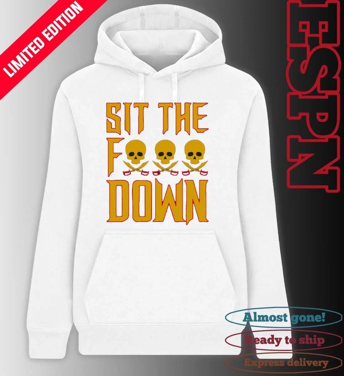Sit The Fuck Down Pittsburgh Pirates Skull Shirt