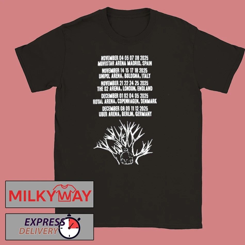 Radiohead Nov + Dec 2025 Tour Shirt
