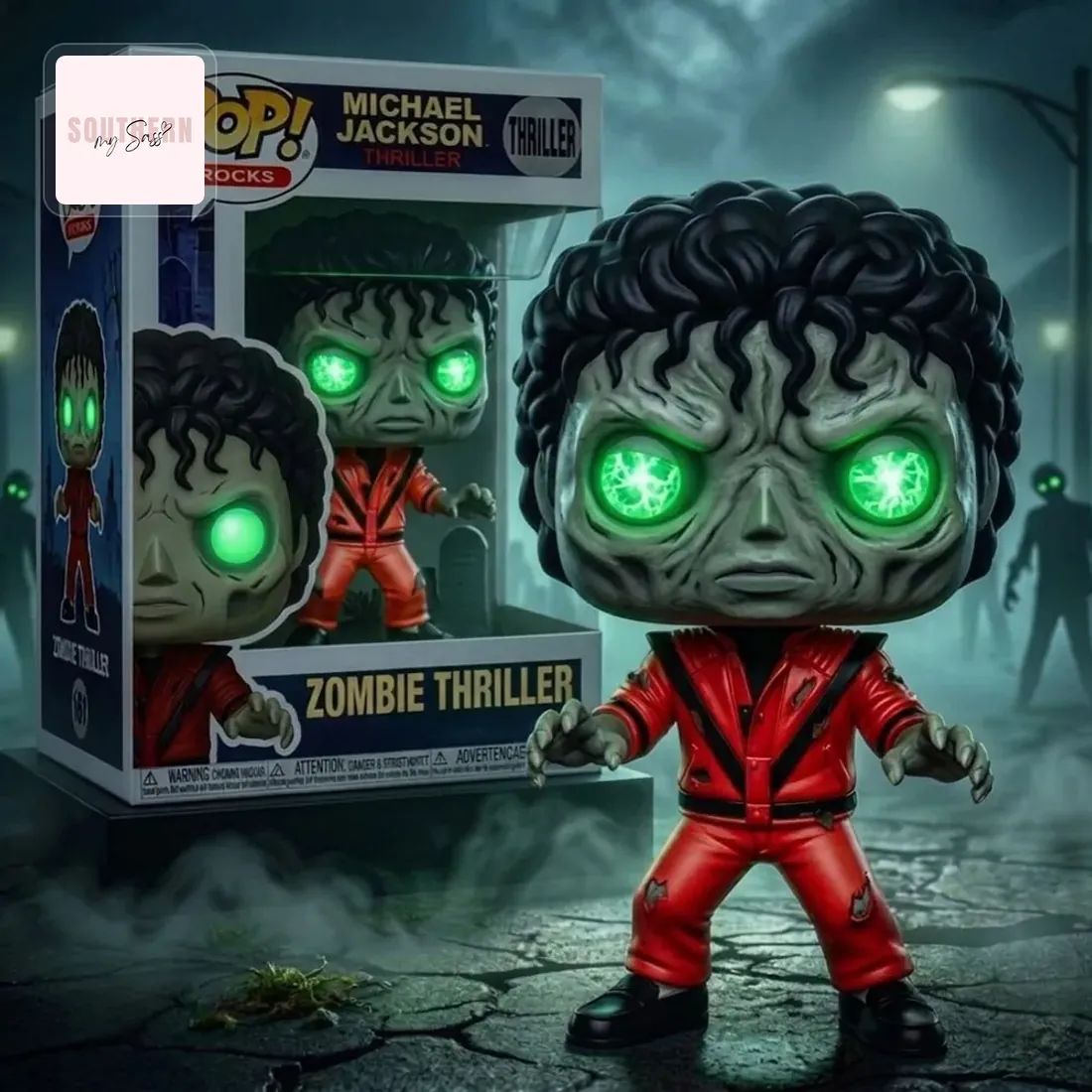 Michael Jackson Thriller Zombie Pop Figure Doll