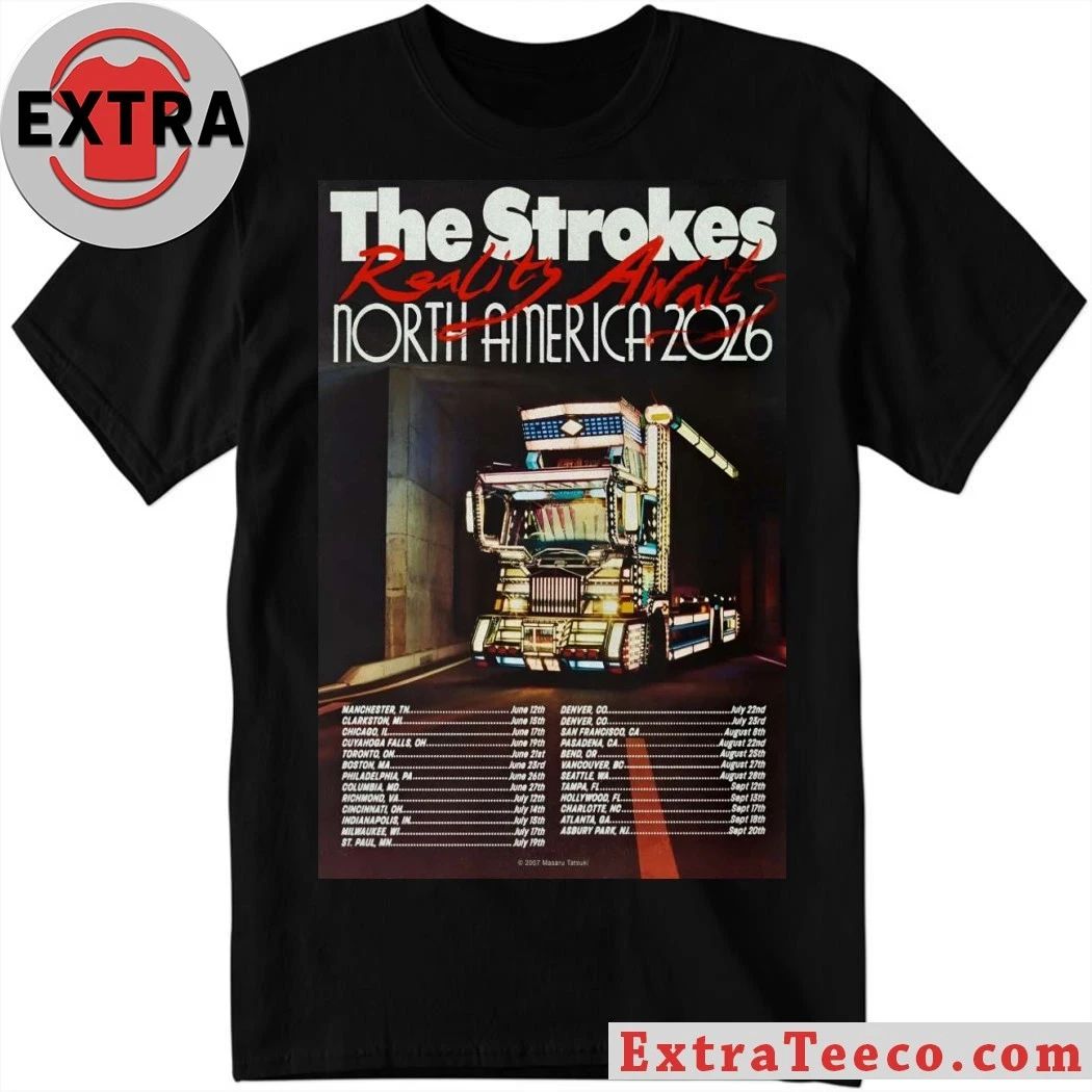 The Strokes North America 2026 Tour Poster Shirt