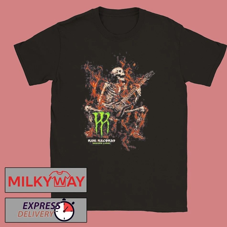 Monster Skeleton Rise Records shirt