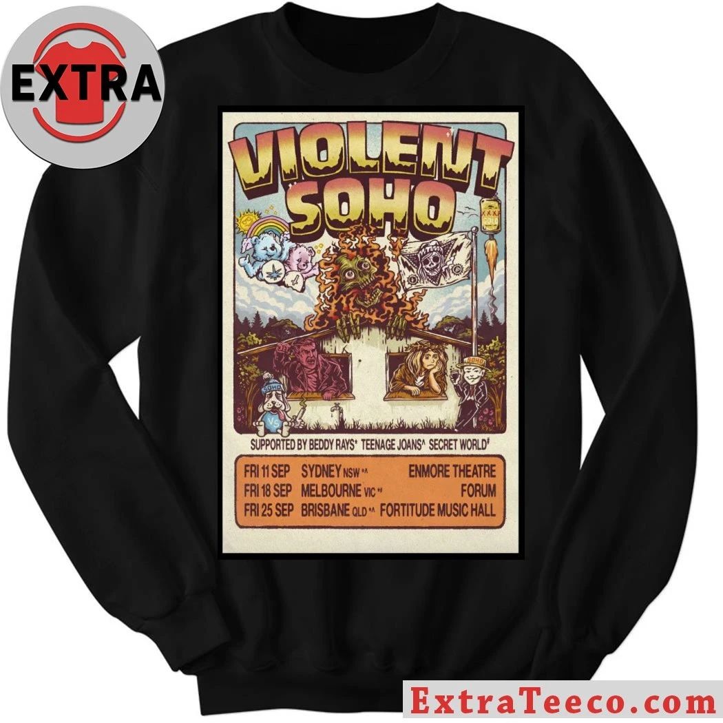 Violent Soho In Brisbane QLD On Sept 25 2026 Poster Shirt