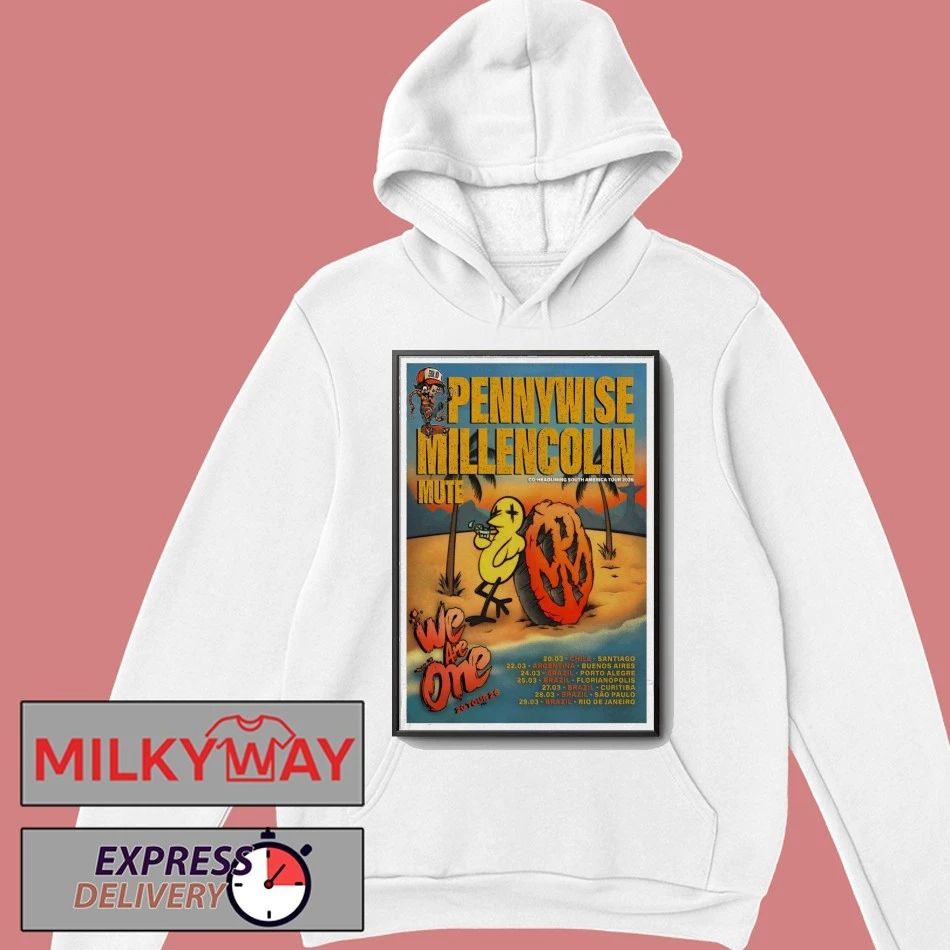 Pennywise Millencolin Co-Headlining SA Tour 2026 Poster shirt