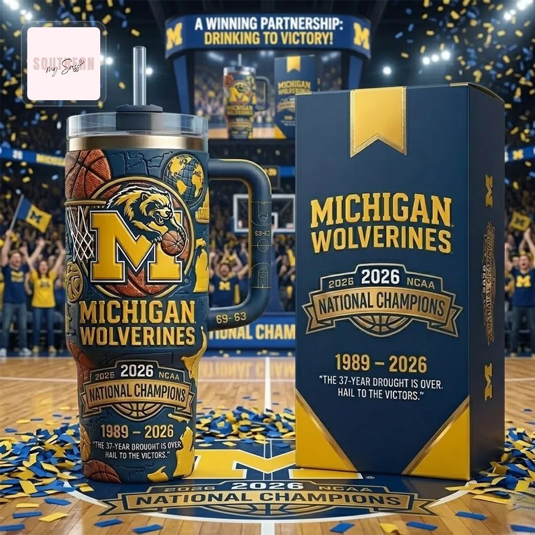 Michigan Wolverines 2026 National Champions Commemorative Insulated Tumbler