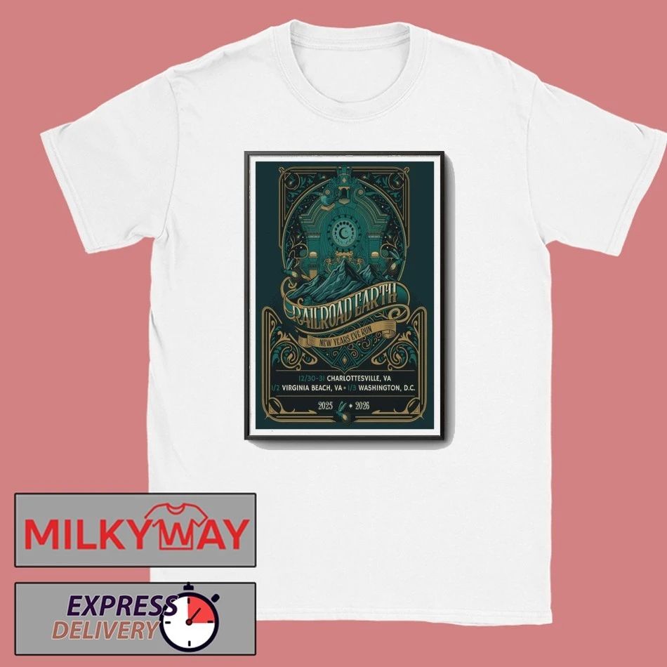 Poster Railroad Earth Tour 2026 New shirt